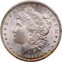 1885-CC Morgan $1 PCGS MS64