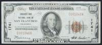 $100 National Bank Note. Crocker First NB, San Francisco, CA. Ch. 1741. Fr. 1804-1.