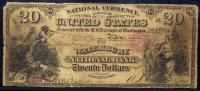 $20 National Bank Note. Waterbury NB of Waterbury, CT. Ch. 780. Fr. 427. PCGS-C Good 6 Apparent.