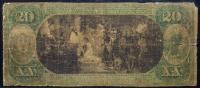 $20 National Bank Note. Waterbury NB of Waterbury, CT. Ch. 780. Fr. 427. PCGS-C Good 6 Apparent. - 2