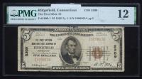$5 National Bank Note. First NB & TC of Ridgefield, CT. Ch. 5309. Fr. 1800-1. PMG Fine 12.