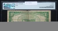 $5 National Bank Note. First NB & TC of Ridgefield, CT. Ch. 5309. Fr. 1800-1. PMG Fine 12. - 2