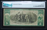 $5 National Bank Note. First NB, Norwich, CT. Ch. 458. Fr. 394a. PMG Very Fine 25 - 2