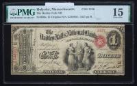 $1 National Bank Note. Hadley Falls NB, Holyoke, MA. Ch. 1246. Fr. 380a. PMG Choice Fine