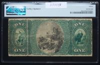 $1 National Bank Note. Hadley Falls NB, Holyoke, MA. Ch. 1246. Fr. 380a. PMG Choice Fine - 2