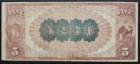 $5 National Bank Note. Brooks NB of Torrington, CT. Ch. 5231. Fr. 477. PMG Very Fine 20 - 2