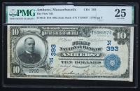 $10 National Bank Note. First NB of Amherst, MA. Ch. 393. Fr. 616. PMG Very Fine 25