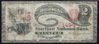 $2 National Bank Note. Hurlbut NB, Winsted, CT. Ch. 1494. Fr. 392. PMG Very Good 8 Net