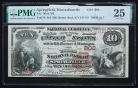 $10 National Bank Note. Third NB of Springfield, MA. Ch. 308. Fr. 479. PMG Very Fine 25