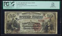 $20 National Bank Note. National Shawmut Bank, Boston, MA. Ch. 5155. Fr. 504. PCGS-C Fine 12 Apparent.