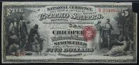 $5 National Bank Note. Chicopee NB, Springfield, MA. Ch. 988. Fr. 397a. PMG Very Fine 20