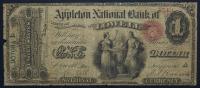 $1 National Bank Note. Appleton NB, Lowell, MA. Ch. 986. Fr. 380. PMG Good 6.