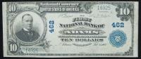 $10 National Bank Note. First NB, Adams, MA. Ch. 462. Fr. 624.