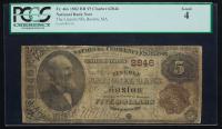 $5 National Bank Note. Lincoln NB, Boston, MA. Ch. 2846. Fr. 466. PCGS-C Good 4.