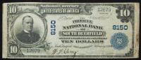 $10 National Bank Note. Produce NB, South Deerfield, MA. Ch. 8150. Fr. 625.