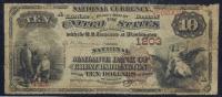 $10 National Bank Note. National Mahaiwe Bank, Great Barrington, MA. Ch. 1203. Fr. 481. PCGS-C Good 6.