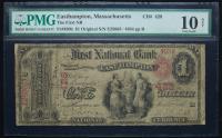 $1 National Bank Note. Ch. 428. Fr. 380b. PMG Very Good 10 Net, Repaired