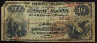 $10 National Bank Note. Lawrence NB, Lawrence, MA. Ch. 1962. Fr. 489.