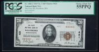 $20 National Bank Note. First NB, Westboro. Ch. 421. Fr. 1802-2. PCGS-C Choice AU 55PPQ.