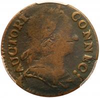 Connecticut 1785 Copper. Bust Right, Miller 4.3-A.2 PCGS VG10