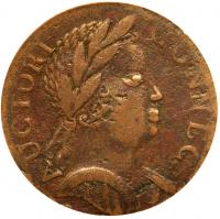 1785 Connecticut Copper. African Head. Miller-4.1-F.4 SEGS EF40