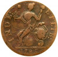 1785 Connecticut Copper. African Head. Miller-4.1-F.4 SEGS EF40 - 2