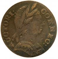 1785 Connecticut Copper. Miller 3.5-B SEGS VF30