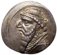 Parthian Kingdom. Mithradates II. Silver Drachm (4.12 g), ca. 123-88 BC Superb E