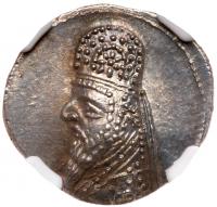 Parthian Kingdom. Mithradates II. Silver Drachm, 121-91 BC