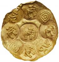 India - Southern Deccan, Kakatiyas of Warangal. Gold Gadyana (4.86 g), ca. 1050-1100