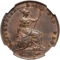 Great Britain. Â½ Penny, 1853 MS62 BR - 2