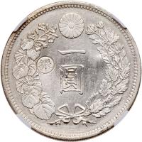 Japan. Yen, Meiji 15 (1882) NGC Unc - 2