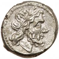 Anonymous. Silver Victoriatus (3.81 g), 211-208 BC Nearly Mint State