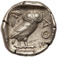 Attica, Athens. Silver Tetradrachm (17.15 g), ca. 454-404 BC Choice VF - 2