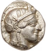 Attica, Athens. Silver Tetradrachm (17.21 g), ca. 454-404 BC Superb EF