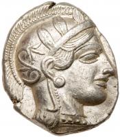 Attica, Athens. Silver Tetradrachm (17.19 g), ca. 454-404 BC EF