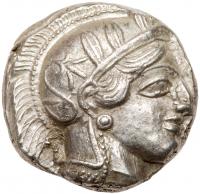 Attica, Athens. Silver Tetradrachm (17.21 g), ca. 454-404 BC EF