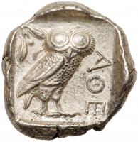 Attica, Athens. Silver Tetradrachm (17.19 g), ca. 454-404 BC EF - 2