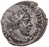 Marius. Ã Antoninianus (2.42 g), Romano-Gallic Emperor, AD 269 EF