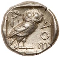 Attica, Athens. Silver Tetradrachm (17.18 g), ca. 454-404 BC Choice VF - 2