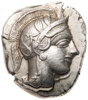 Attica, Athens. Silver Tetradrachm (16.63 g), ca. 454-404 BC Nearly Mint State