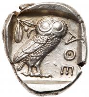 Attica, Athens. Silver Tetradrachm (16.63 g), ca. 454-404 BC Nearly Mint State - 2