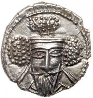 Parthian Kingdom. Vologases V. Silver Drachm (3.85 g), ca. AD 191-207/8 Mint Sta