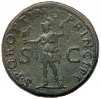 Trajan. Ã Sestertius (25.82 g), AD 98-117 Choice VF - 2