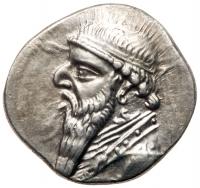 Parthian Kingdom. Mithradates II. Silver Drachm (4.22 g), ca. 123-88 BC Superb E