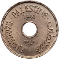 Palestine. 10 Mils, 1941 PCGS MS64