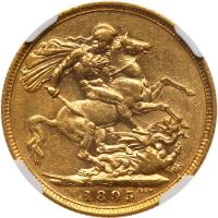 Australia. Sovereign, 1895-S NGC EF45 - 2