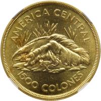 Costa Rica. 1500 Colones, 1974 NGC MS67