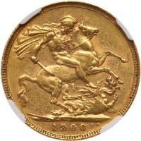 Great Britain. Sovereign, 1900 NGC AU50 - 2