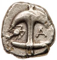 Thrace, Apollonia Pontika. Silver Drachm (3.38 g), late 5th-4th centuries BC. Ne